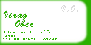 virag ober business card